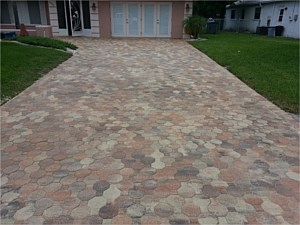 Brick Paver Driveway, Spring Hill, FL